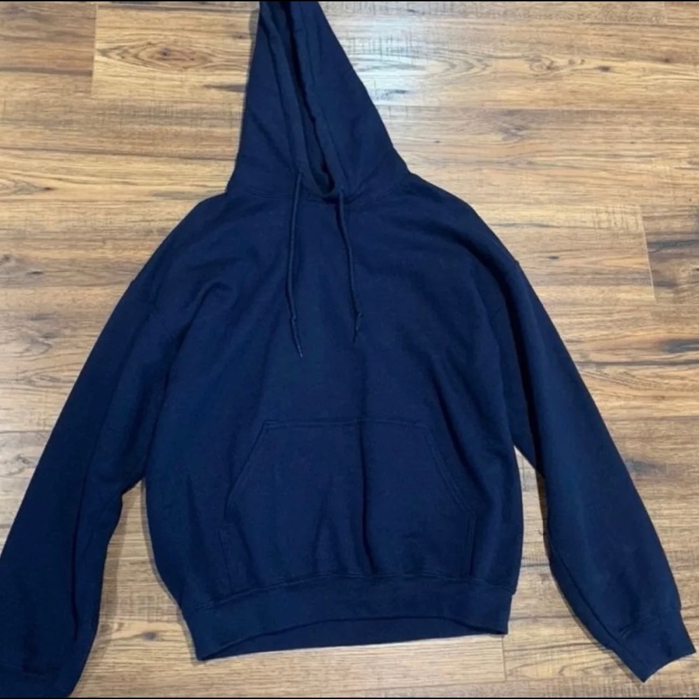 Gildan Navy Blue Hoodie Jacket Size Medium
